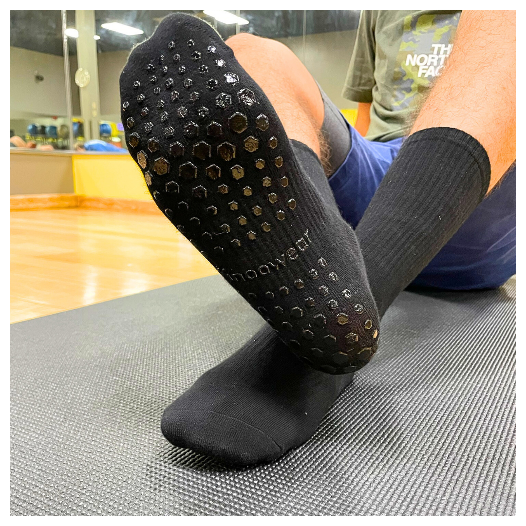 Men's Pilates Crew Grip Sock